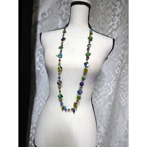 Style & Co Multi-colored shells and beads necklace, glue-multi, 40”
